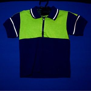 [Vintage] Architect Polo (Navy Blue & Green)